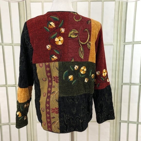 Tapestry Embroidered Patchwork Motif Jacket - Picture 2 of 8